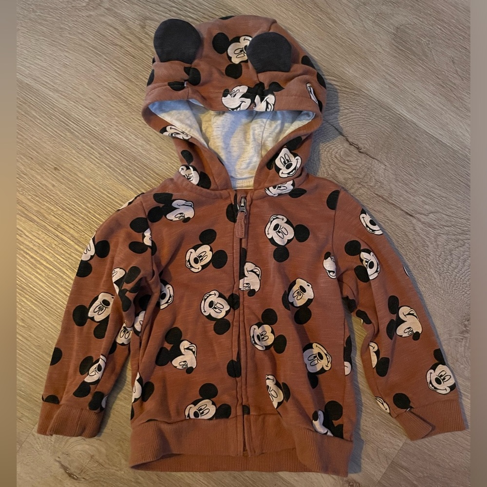 Mickey Mouse Zip Up Sweater